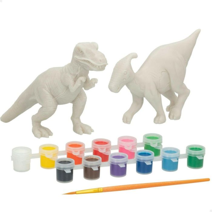 Set 2 Dinosaurios PlayGo 15 Piezas 6 Unidades 14,5 x 9,5 x 5 cm Dinosaurios Para pintar 1