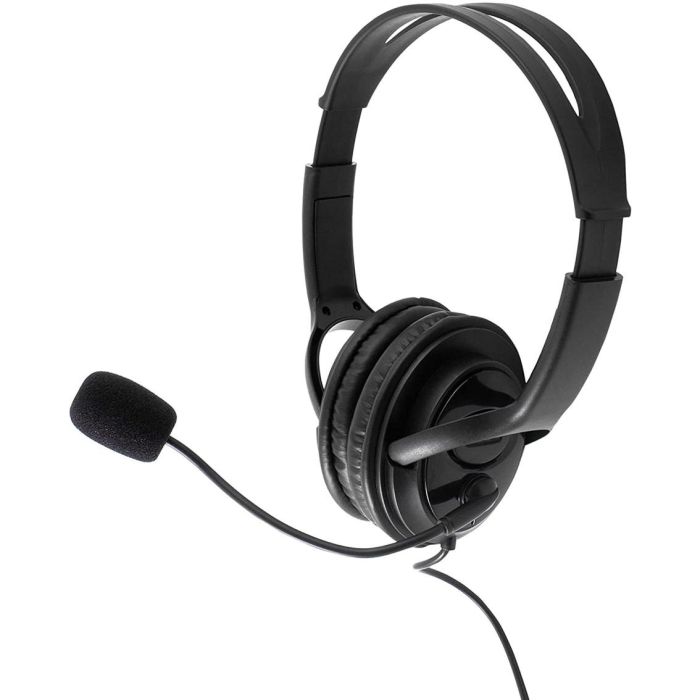 COOLBOX Auriculares con Micrófono USB COO-AUM-01U, Diadema Ajustable, Almohadillas Acolchadas, 20Hz - 20kHz