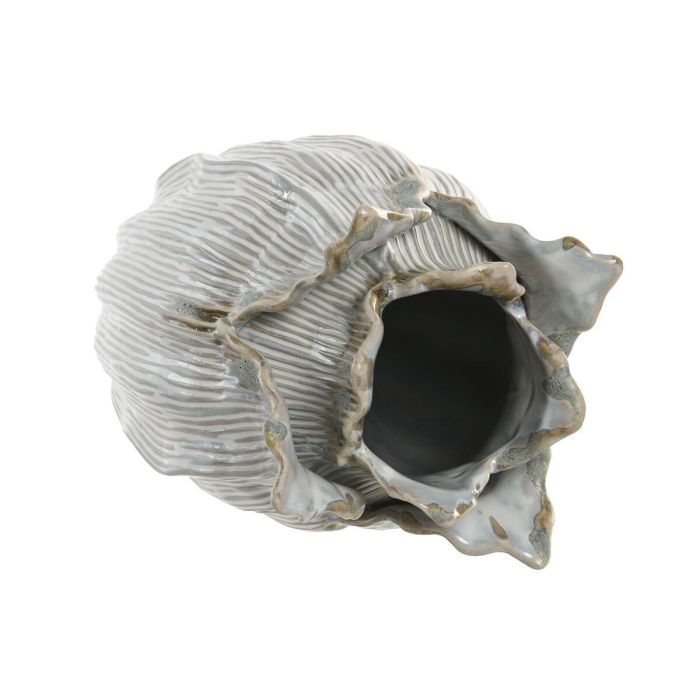 DKD Home Decor Jarrón Shabby de Cerámica Crema 19 x 33 x 19 cm 1