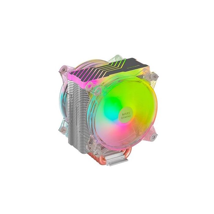 Mars Gaming MCPU66 Disipador CPU Doble Ventilador 120mm ARGB 220W TDP Multisocket Universal