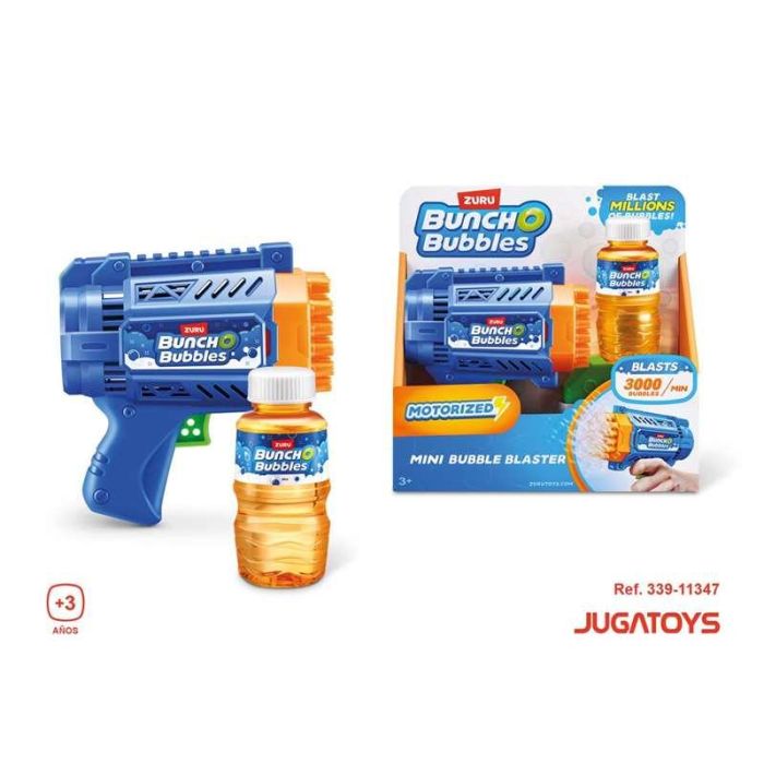Pistola pompas buncho mini bubble blaster, incluye botella con líquido serie 1 20x20x7'5cm 3 Pistola pompas buncho mini bubble blaster, incluye botella con líquido serie 1 20x20x7'5cm 3