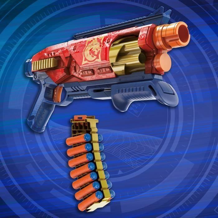 Nerf Loadout Shadowspeed Recon G1759, Lanzador Personalizable con Portadardos 14 Dardos y Cilindro Giratorio 6 Dardos, +8 años 4