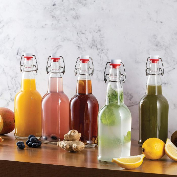 Botella 500 ml con tapón hermético - La Mediterranea (24 Unidades) 4 Botella 500 ml con tapón hermético - La Mediterranea (24 Unidades) 4