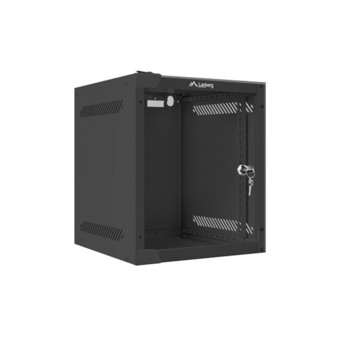 Lanberg WF10-2306-10B Armario Mural Rack 10 Pulgadas 6U, Vidrio Templado, IP20, Hasta 20 KG