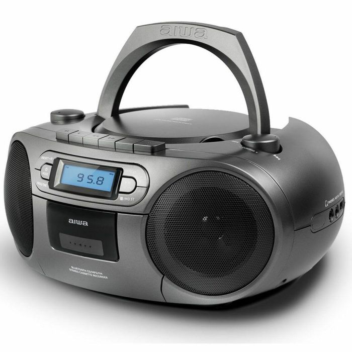 Radio Cassette Aiwa BBTC-550MG Bluetooth Gris 16 Radio Cassette Aiwa BBTC-550MG Bluetooth Gris 16