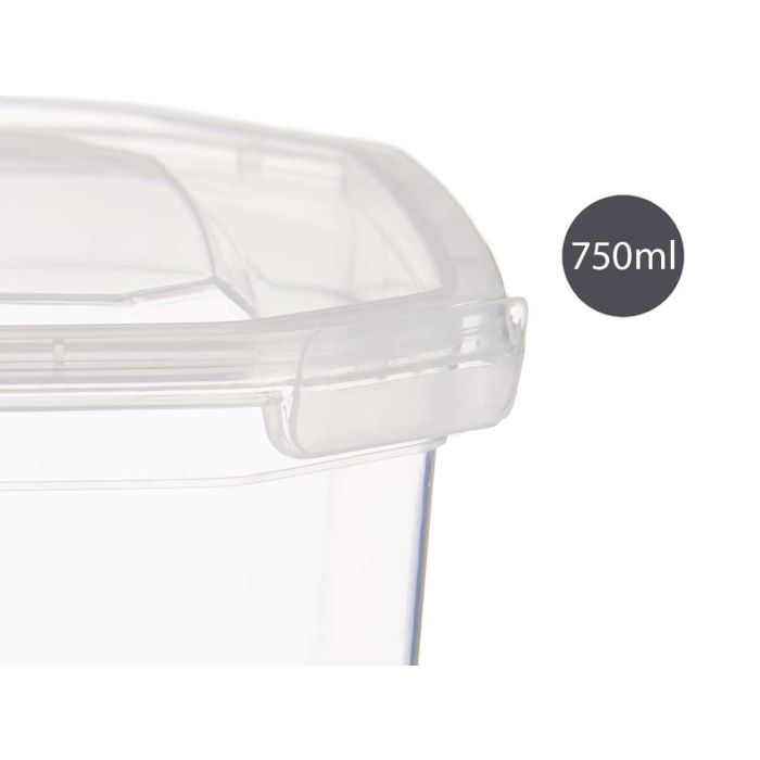 Fiambrera Plastico Rectangular 750Ml Leknes 12X7CM (24 Unidades) 3 Fiambrera Plastico Rectangular 750Ml Leknes 12X7CM (24 Unidades) 3