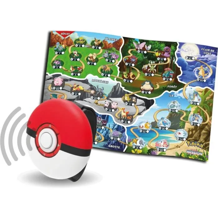 Pokémon Trainer Mission - Juego de mesa - GIOCHI PREZIOSI - Captura todos los Pokémon - Hasta 4 jugadores - A partir de 5 años 1