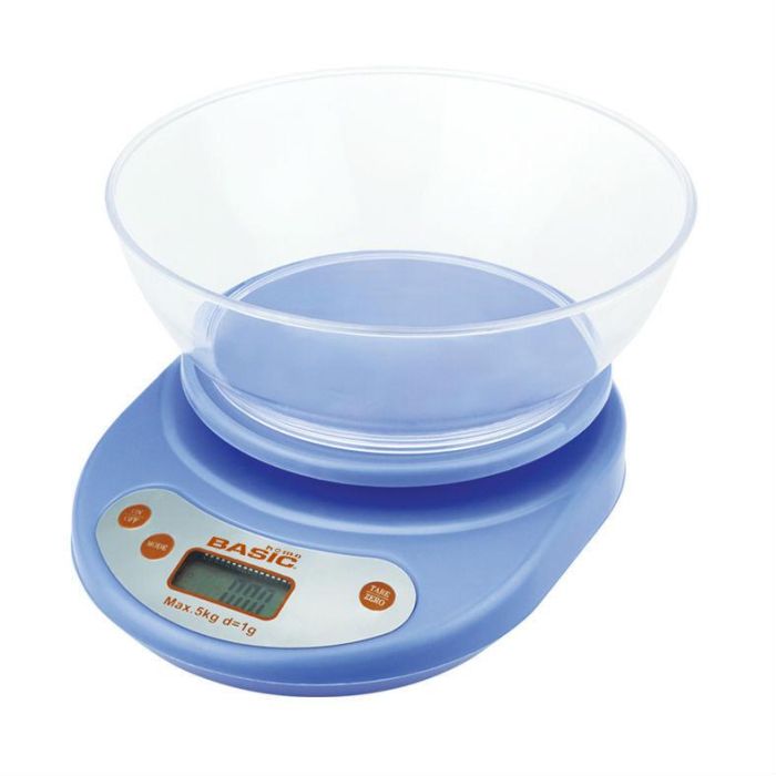 Báscula de Cocina Digital Basic Home 5 kg con Bol (6 Unidades) 6 Báscula de Cocina Digital Basic Home 5 kg con Bol (6 Unidades) 6