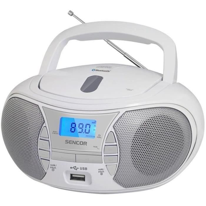 Reproductor de radio CD - SENCOR - SPT 2700 WH - 3 W - CD / Bluetooth / MP3 - Blanco 1