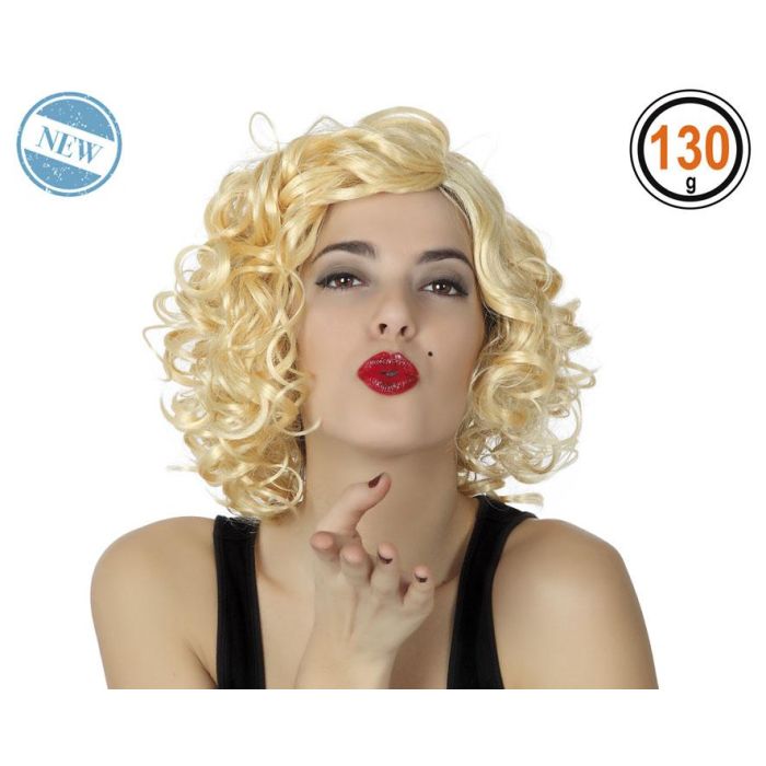 Peluca Rizada Corta Rubia 0 Peluca Rizada Corta Rubia 0
