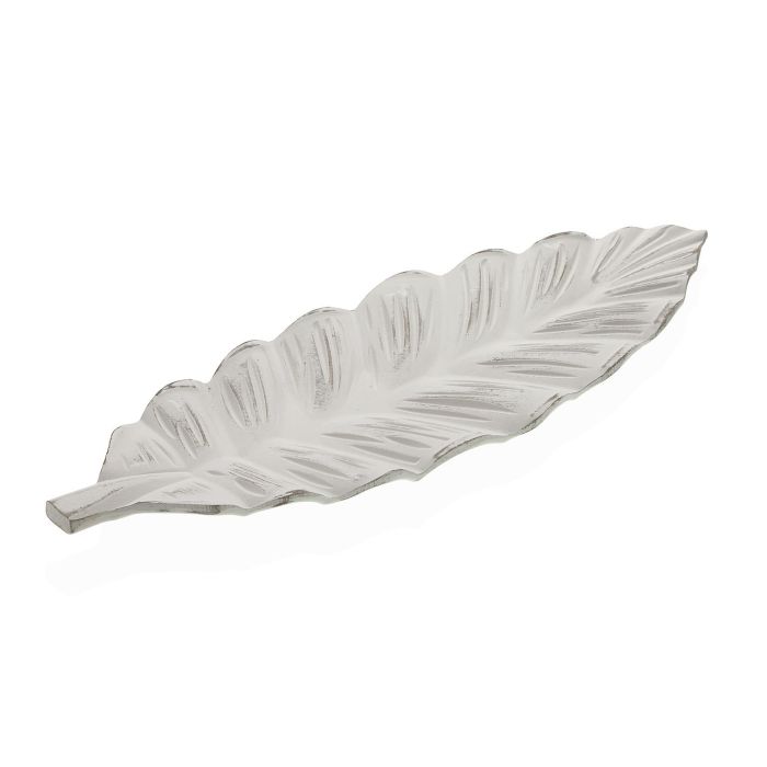 Centro De Mesa Blanco Hoja Versa 16X3CM (4 Unidades) Centro De Mesa Blanco Hoja Versa 16X3CM (4 Unidades)