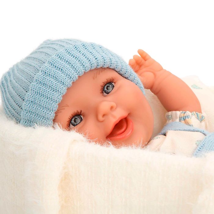 Muñecas Arias Muñeca Elegance Gadi Azul 33 cm con Capazo y Bolsa, Cuerpo de Vinilo, Niño, Edad +3 años 3 Muñecas Arias Muñeca Elegance Gadi Azul 33 cm con Capazo y Bolsa, Cuerpo de Vinilo, Niño, Edad +3 años 3