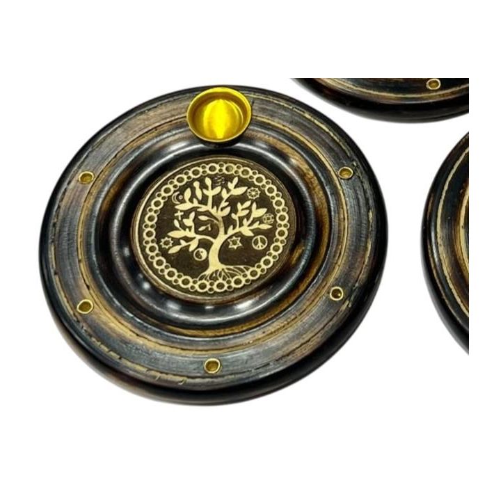 Soporte Incienso Arabe DKD Home Decor Marron Dorado 10 x 2 x 10 cm (12 Unidades) 1