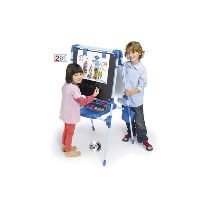 Chicos Pizarra 2 en 1 Magnética y para Tizas 63x60x120 cm Incluye 64 Piezas 4 Chicos Pizarra 2 en 1 Magnética y para Tizas 63x60x120 cm Incluye 64 Piezas 4