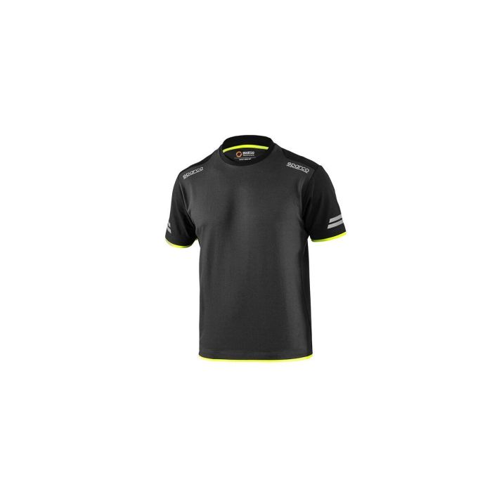 Sparco S02416GSGF3L Camiseta Tw Piqué Reflectante Algodón-Poliéster 170 g/m² Gris-Amarillo Fluo Talla L 2