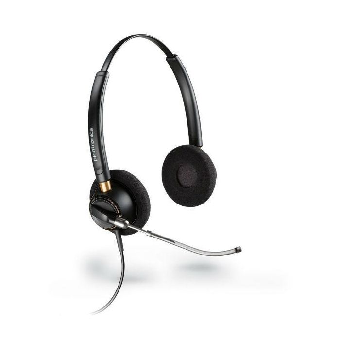 HP Auricular con Micrófono C- Cable Encorepro Hw520 V - Transmisión de Voz de Alta Calidad, Quick Disconnect, Negro