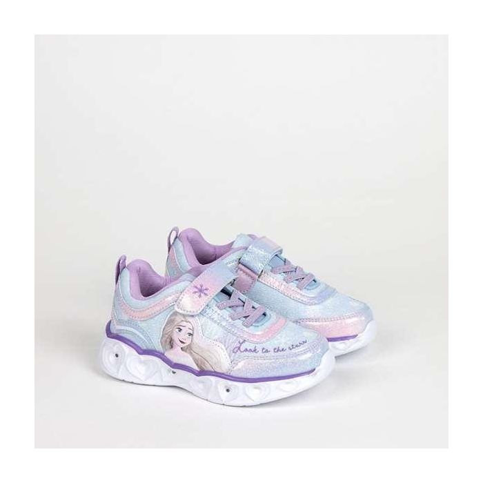 Cerdá T026 Zapatilla Deportiva Infantil Disney Frozen con Luces, Suela Ligera de EVA, Morada, Talla 26 3
