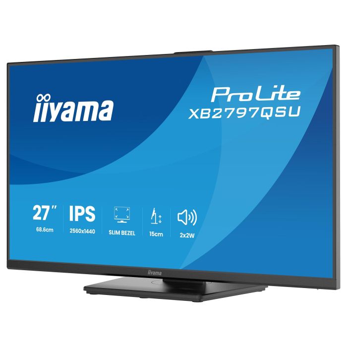 iiyama ProLite XB2797QSU-B1 Monitor Gaming/Profesional 27" (68.6 cm) Quad HD 2560x1440 IPS 75Hz 1ms AMD FreeSync, USB-C, Altavoces, Negro Mate 3