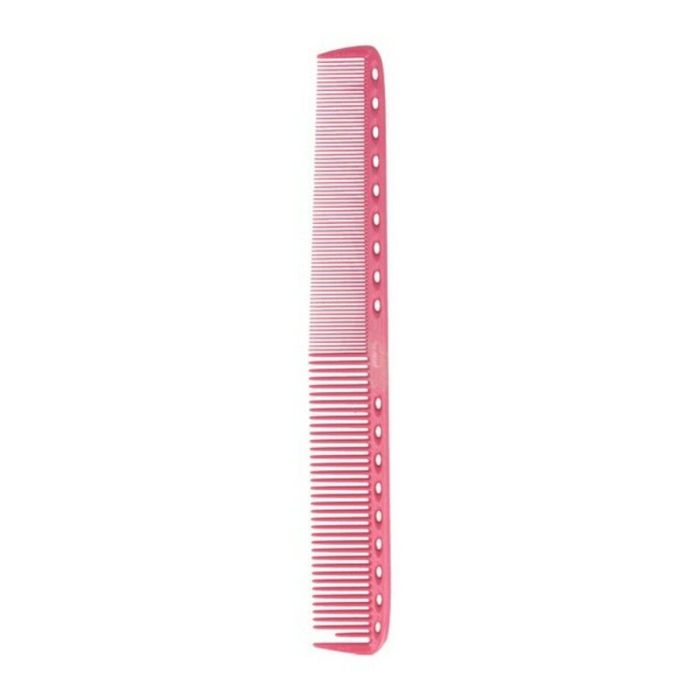 Y.S. Park 335 Peine Profesional Rosa Doble para Peluquería, Púas Anchas y Finas, Flexible, para Corte Precisión, 22,6 cm
