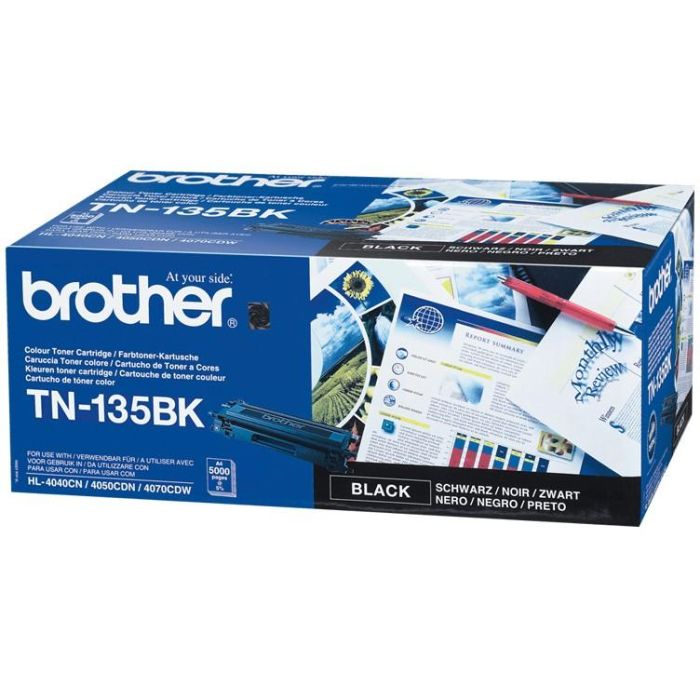 Brother TN-135 BK Tóner Negro Original XL 5000 páginas para DCP-9040CN HL-4040CN MFC-9450CDN 1 Brother TN-135 BK Tóner Negro Original XL 5000 páginas para DCP-9040CN HL-4040CN MFC-9450CDN 1