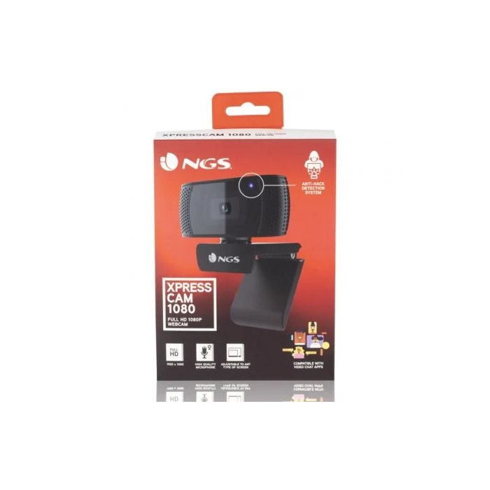NGS XPRESSCAM1080FHD Webcam Full HD 1920x1080 USB 2.0 Micrófono Integrado Plug & Play Antihack 1