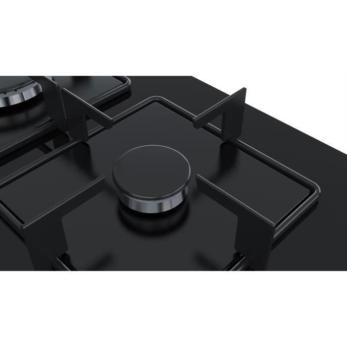 BOSCH PPC6A6B10 Placa de gas - 3 chimeneas - 8000 W - W 59 x D 52 cm - Revestimiento de vidrio - Negro 2 BOSCH PPC6A6B10 Placa de gas - 3 chimeneas - 8000 W - W 59 x D 52 cm - Revestimiento de vidrio - Negro 2