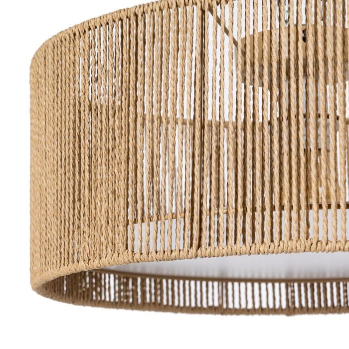 Plafón Natural Cuerda de Papel 40 X 40 X 17 cm