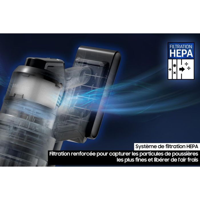 SAMSUNG BESPOKE AI Jet Lite Pet VS80F28ELP - Aspiradora Escoba Inalámbrica 770W, 60 min, 0.5L - Gris 3 SAMSUNG BESPOKE AI Jet Lite Pet VS80F28ELP - Aspiradora Escoba Inalámbrica 770W, 60 min, 0.5L - Gris 3