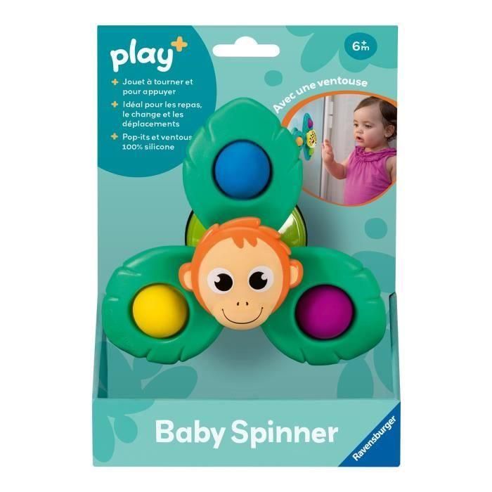 Ravensburger -PLAY+ - Orangután Baby Spinner - A partir de 6 meses - Versión francesa - 34011 Ravensburger -PLAY+ - Orangután Baby Spinner - A partir de 6 meses - Versión francesa - 34011