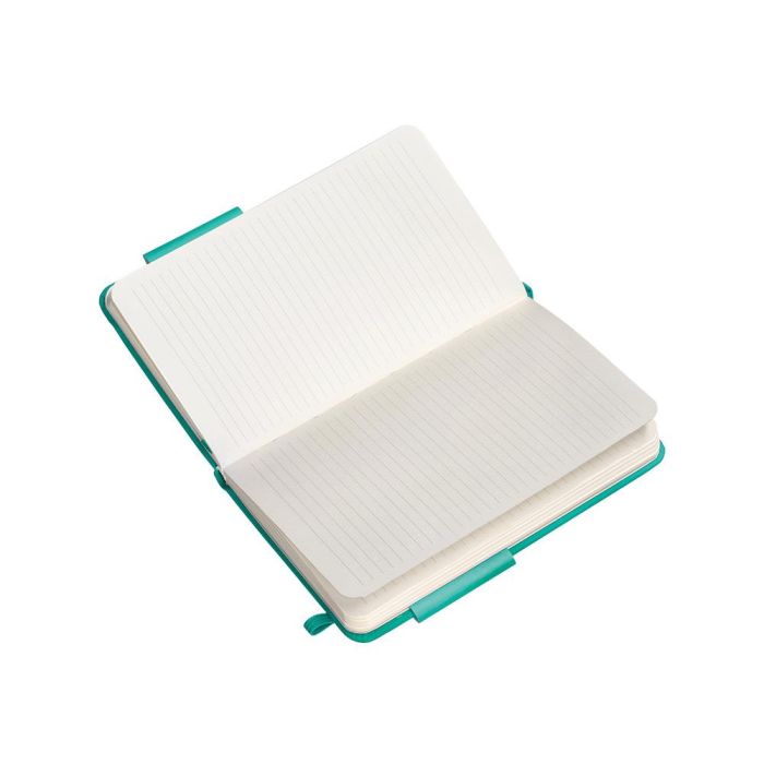 Cuaderno Con Gomilla Antartik Notes Tapa Dura A6 Hojas Rayas Turquesa 100 Hojas 80 gr Fsc 8