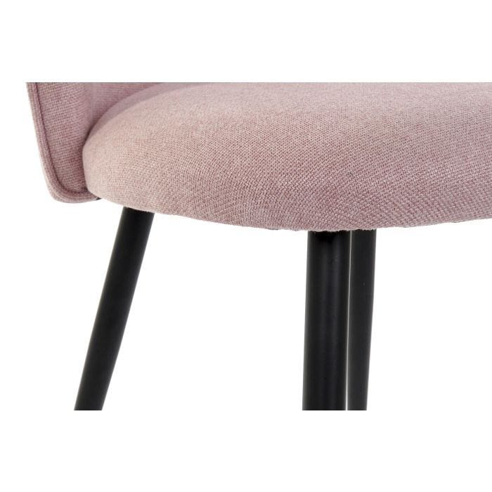 DKD Home Decor Silla Scandi Hecha a Mano de Poliéster y Metal, Desmontable, Alto 84 cm, Ancho 50 cm, Largo 52 cm, Altura asiento 50 cm 3