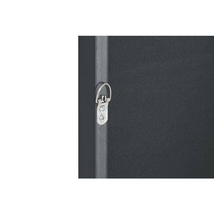 DKD Home Decor Cuadro Moderno Negro Azul Naranja Abstracto 3.5 x 90 x 60 cm (2 Unidades) MDF PS 3