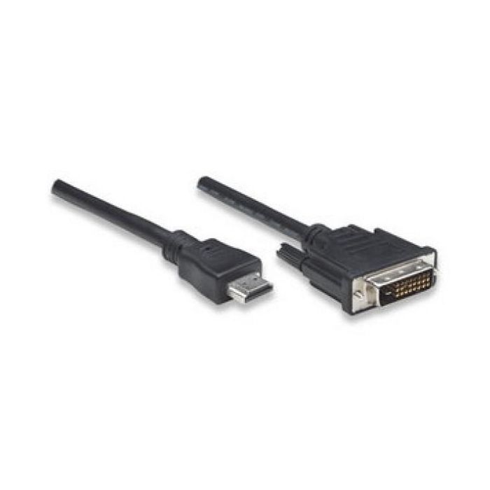 Techly Cable de Vídeo HDMI Macho a DVI-D Macho 1.8m, Soporta 720p 1080i 1080p/60, Contactos Dorados, Blindado 1