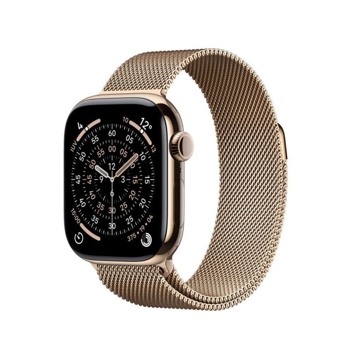 Apple Watch Series 11 GPS + Cellular Titanio Dorado Caja 42mm con Correa Milanese Loop Acero Inoxidable 9 Apple Watch Series 11 GPS + Cellular Titanio Dorado Caja 42mm con Correa Milanese Loop Acero Inoxidable 9