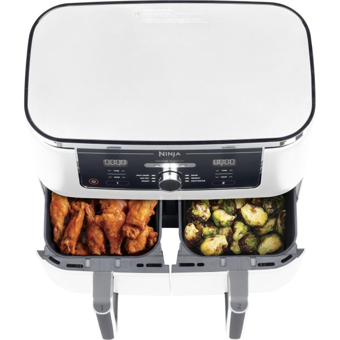 Ninja AF400EU Foodi MAX Dual Zone 9.5L Heißluftfritteuse Weiß 8 Ninja AF400EU Foodi MAX Dual Zone 9.5L Heißluftfritteuse Weiß 8