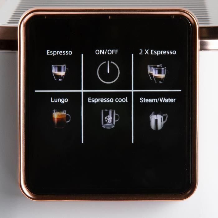 Cafetera espresso 3 en 1 - DOMO - DO746K - 1350 W - 20 bares - Blanco/Rosa 4 Cafetera espresso 3 en 1 - DOMO - DO746K - 1350 W - 20 bares - Blanco/Rosa 4