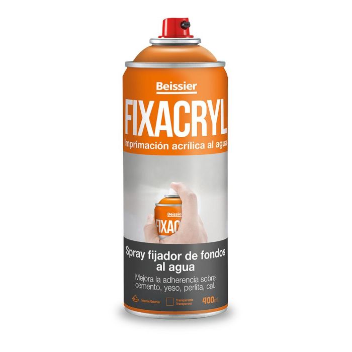 Spray fijador de fondos al agua 400 ml 70237-007 fixacryl. beissier