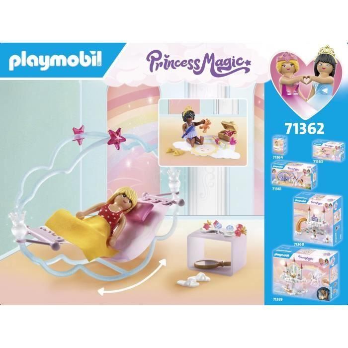 PLAYMOBIL 71362 Habitación Princesa - Princesa Mágica - Incluye dos princesas y dos camas mecedoras - A partir de 4 años 5