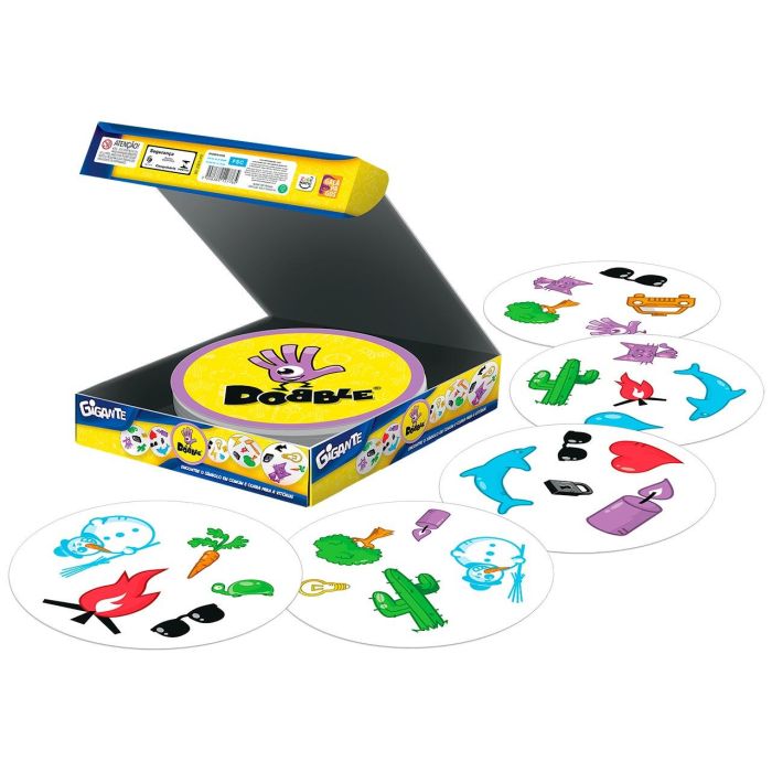 Zygomatic Dobble Giant - Juego de Cartas de Observación Gigante 24,5 cm, 4 Variantes, +6 años, 2-12 Jugadores, Multilenguaje 2 Zygomatic Dobble Giant - Juego de Cartas de Observación Gigante 24,5 cm, 4 Variantes, +6 años, 2-12 Jugadores, Multilenguaje 2
