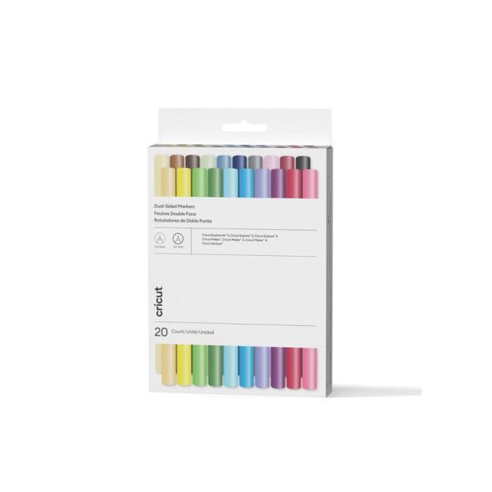 Cricut 2011824 Marcador Punta Fina, Colores Surtidos, 20 Pieza(s)