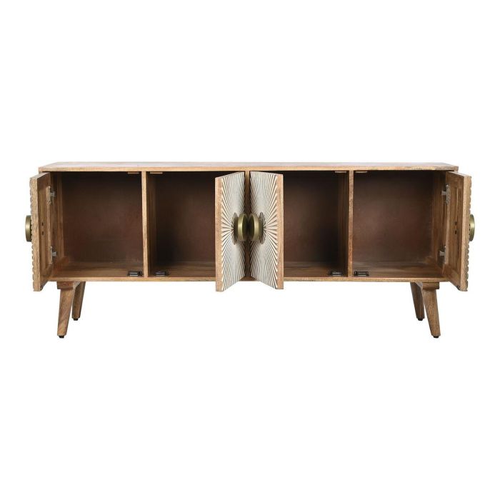 Mueble de TV Home ESPRIT Dorado Natural Madera 145 x 40 x 60 cm 6 Mueble de TV Home ESPRIT Dorado Natural Madera 145 x 40 x 60 cm 6