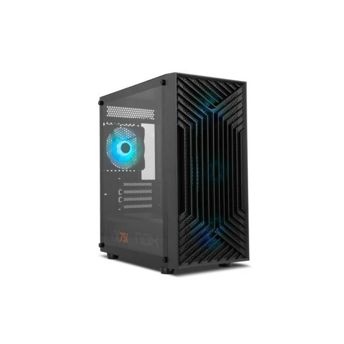 NOX NXINFTYEPSILON Caja Minitorre Micro-ATX NOX Infinity Epsilon A-RGB Negra con Ventana Cristal Templado