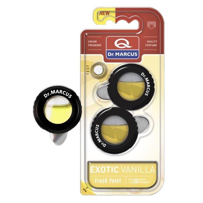 Ambientador para Coche Dr Marcus FRESH POINT EXOTIC VANILLA Vainilla 2,5 ml Plástico (2 Unidades) 0 Ambientador para Coche Dr Marcus FRESH POINT EXOTIC VANILLA Vainilla 2,5 ml Plástico (2 Unidades) 0