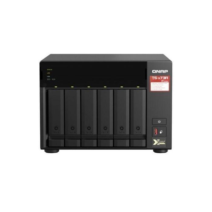 QNAP TS-673A-8G NAS Servidor Almacenamiento 6 Bahías 3.5/2.5" + 2x M.2 NVMe, AMD Ryzen V1500B 4 Núcleos, 8GB DDR4, 2 Puertos 2.5GbE, Torre QNAP TS-673A-8G NAS Servidor Almacenamiento 6 Bahías 3.5/2.5" + 2x M.2 NVMe, AMD Ryzen V1500B 4 Núcleos, 8GB DDR4, 2 Puertos 2.5GbE, Torre