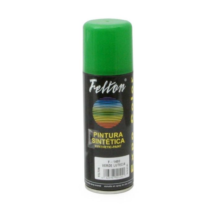 Felton Pintura en Aerosol Verde Lutecia 200ml - Secado Rápido Multiusos para Muebles, Bricolaje y Proyectos Industriales