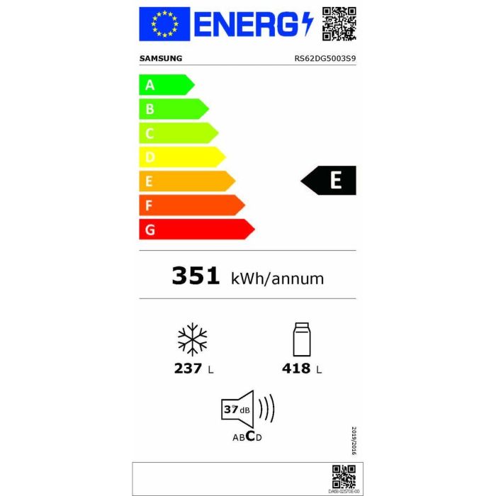 Frigorífico combinado Samsung RS62DG5003S9EF Acero 628 L 1