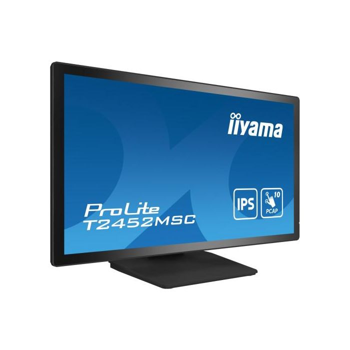 Iiyama Monitor Táctil 24" T2452MSC-B1, IPS, Full HD, Capacitivo 10 Puntos, HDMI, DisplayPort, USB, VESA 100x100, Negro 2