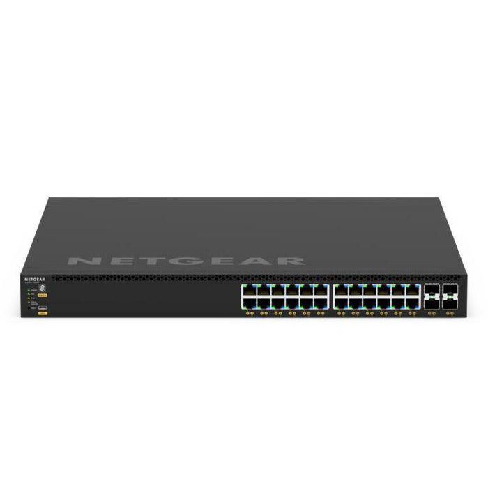 NETGEAR GSM4328-100NES Switch Gestionado 28 Puertos, 24x 1G PoE+ (648W-720W), 4x SFP+ Uplink