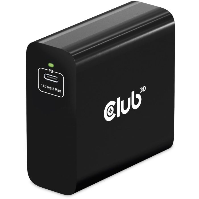 Club3D Ladegerät 1xUSB Typ C PD 140W. GaN retail 3