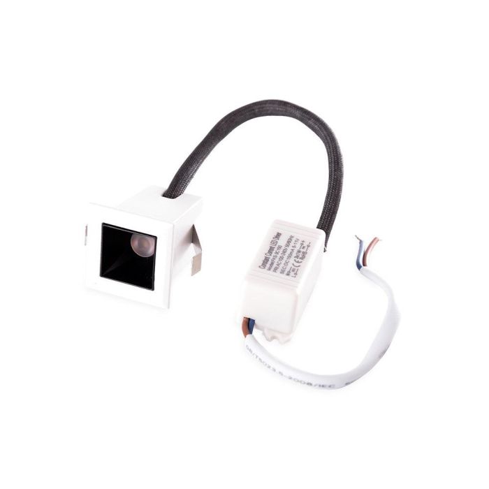 Foco Downlight LED 2W 153Lm 4200ºK Rectangular PRO SMD3030 50.000H [JW-2W-M-W] 2